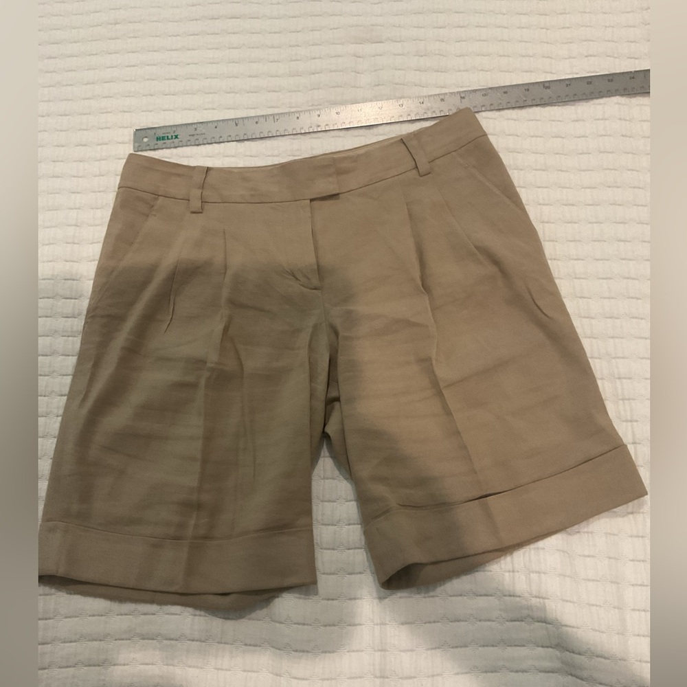 DKNY linen pleated, Bermuda shorts. 8